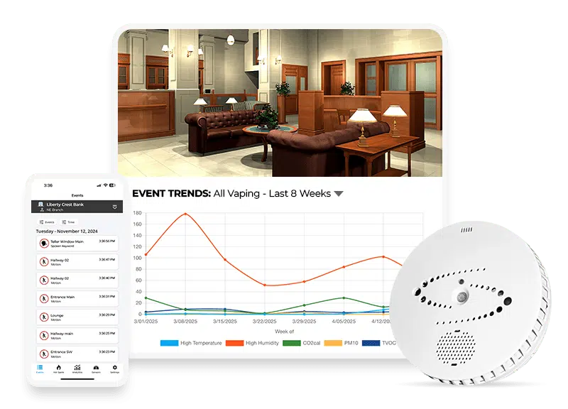Vape Detector and Smart Sensor for Banks